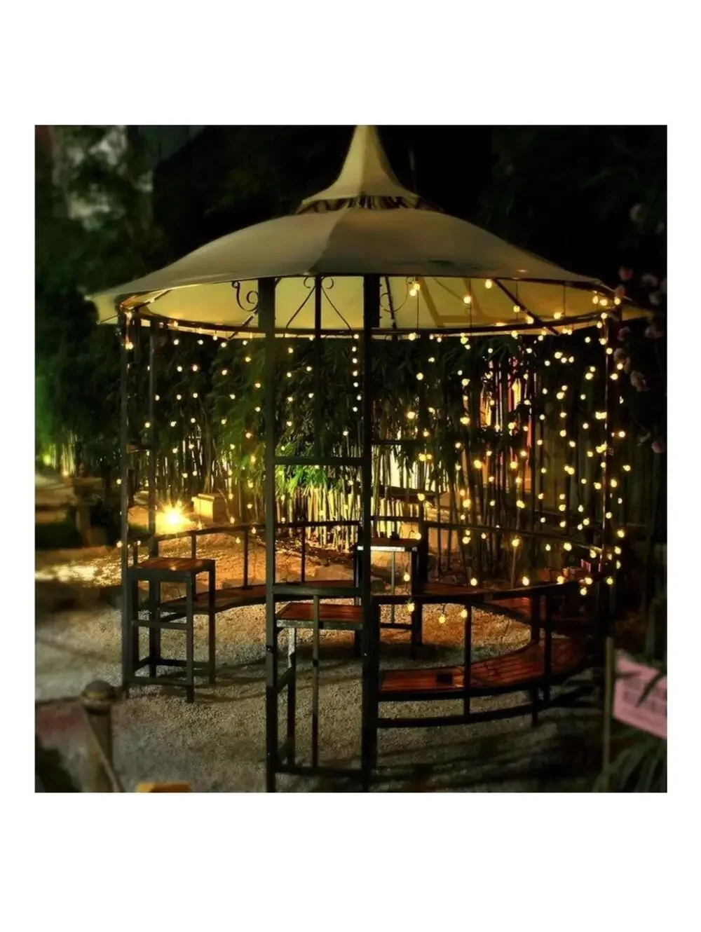 Crystal Glove Solar String Lights Outdoor Waterproof 36.5 ft Warm White New